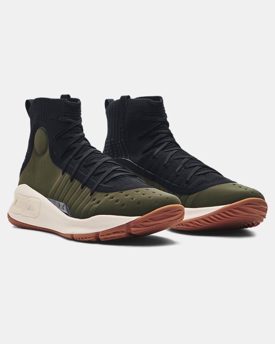 Men's UA Curry 4 Retro Basketball Shoes in Black image number 3